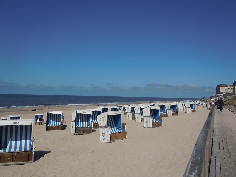 Playa y paseo de Westerland